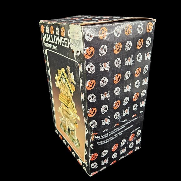 Haunted House Halloween Decoration Light Up Ghosts Spooky Scary Painted Ceramic‎ - Picture 11 of 12